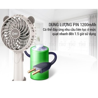 Quạt sạc mini cầm tay Comet CRF0804