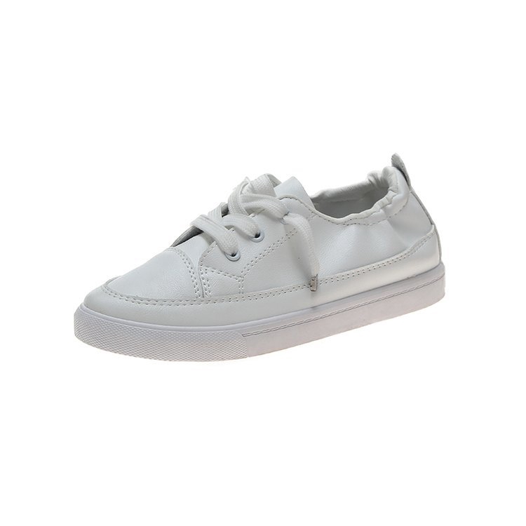 Giày thể thao đơn giản đế bệt màu trắng thời trang nữ | BigBuy360 - bigbuy360.vn