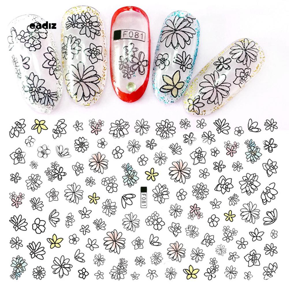 [Hàng mới về] Miếng dán họa tiết 3D dùng để trang trí móng nghệ thuật