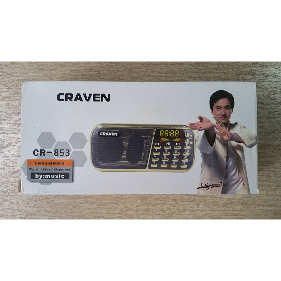 [Mã ELHACE giảm 4% đơn 300K] Loa usb,thẻ nhớ,FM Craven CR-853 Chất Lượng