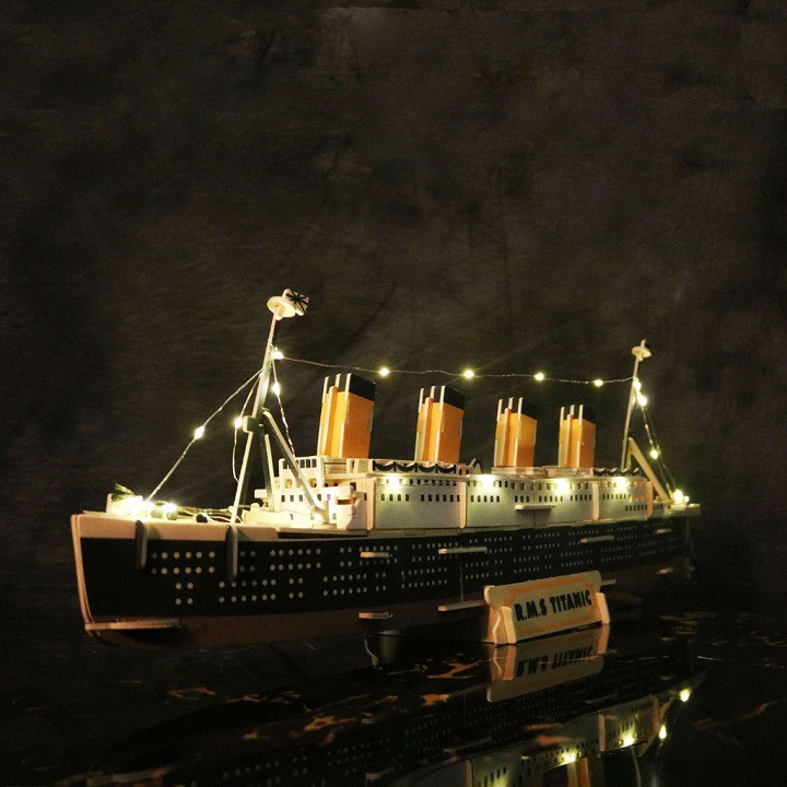 Đồ chơi lắp ráp gỗ 3D mô hình tàu Titanic