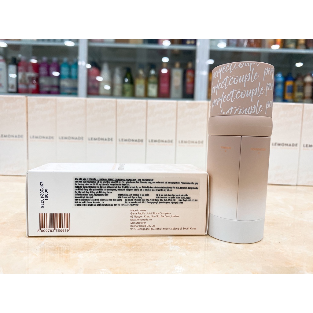 Kem Nền Lemonade Perfect Couple Dual Foundation Hàn Quốc 30g