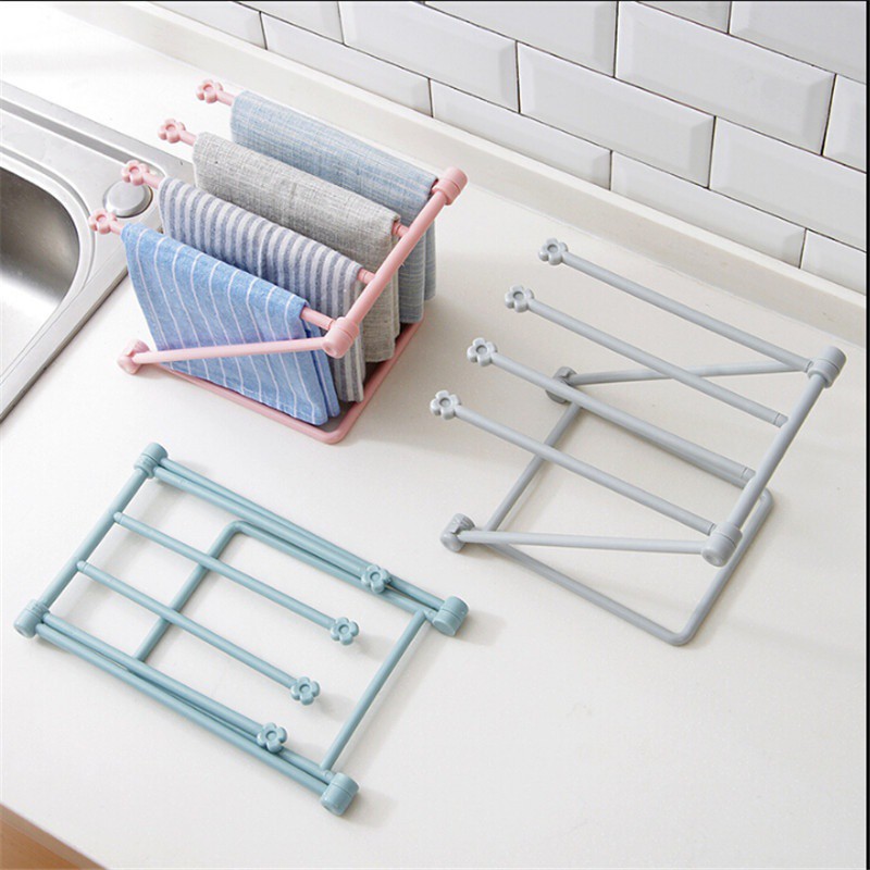 Kệ treo khăn lau chén gấp gọn tiện lợi