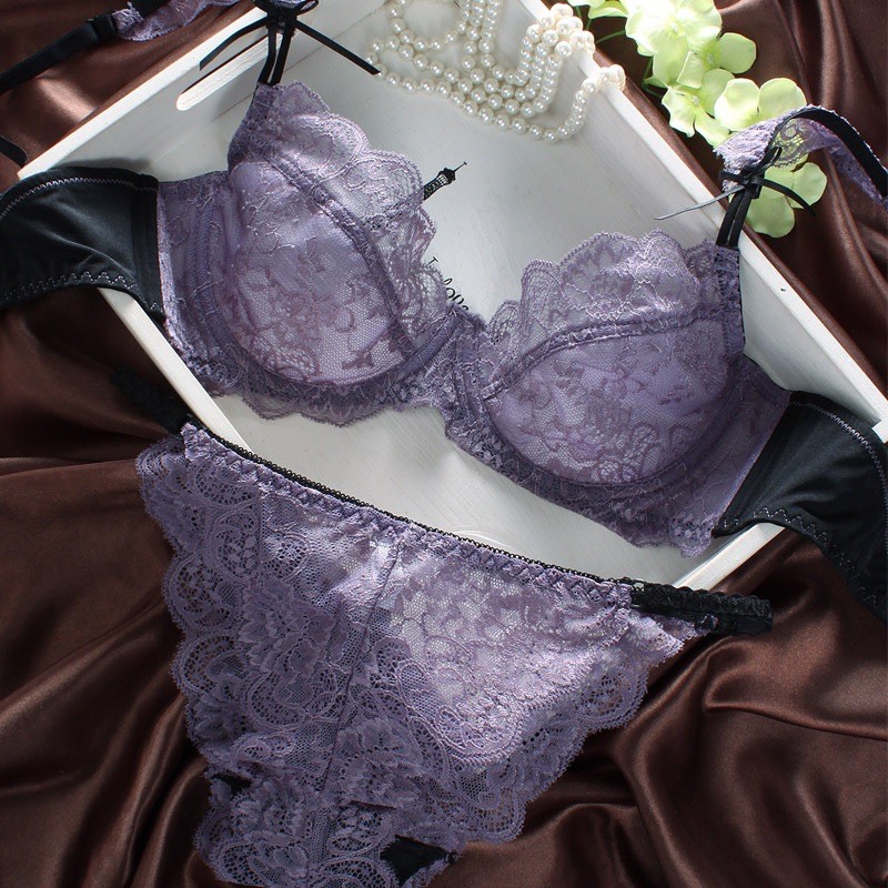 Áo lót mỏng không đệm - có kèm quần - RUBYCHARM-BG-693577-2894