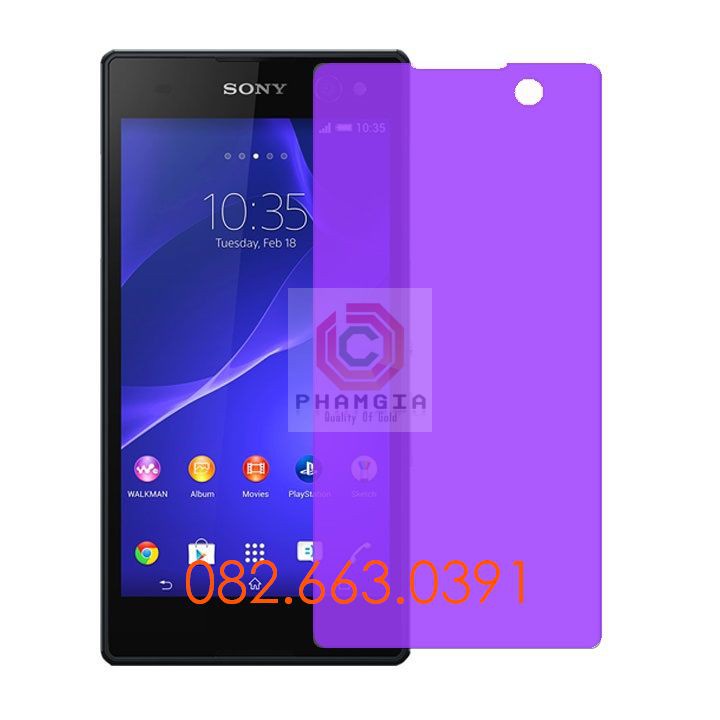 Cường Lực Sony bảo vệ mắt ánh tím Sony C3/C5/C6/L1/L2 nano dẻo
