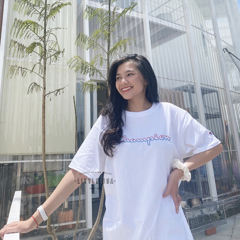 ÁO THUN CHAMPION CHÍNH HÃNG 3 MÀU GRADIENT LOGO TEE