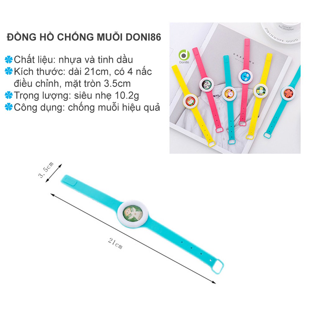 Đồng hồ chống muỗi cho trẻ em (màu ngẫu nhiên) - PK122 - Doni86