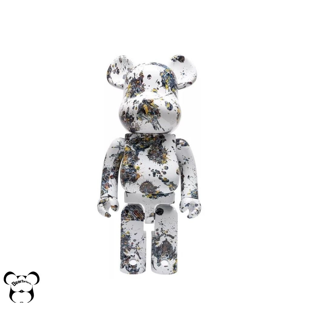 Bearbrick 400, gấu bearbrick 28cm cỡ bé, bản lá mùa thu màu hồng và xanh - Chin Official Store