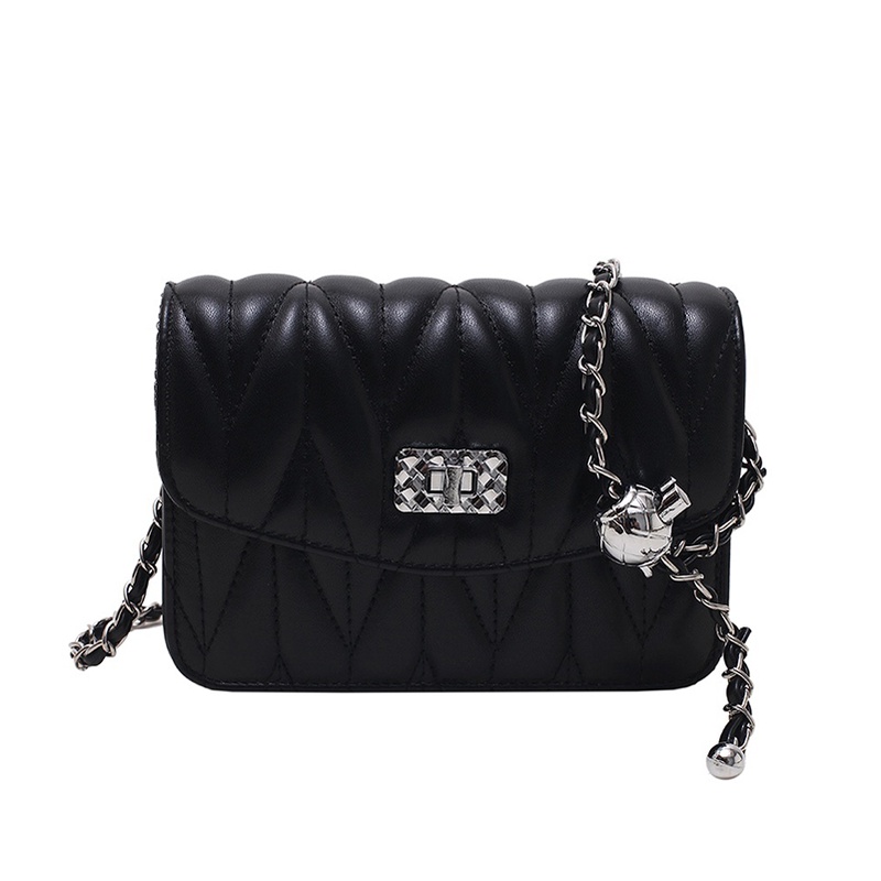 Túi xách mini IELGY dáng vuông phối dây xích thời trang cho nữ