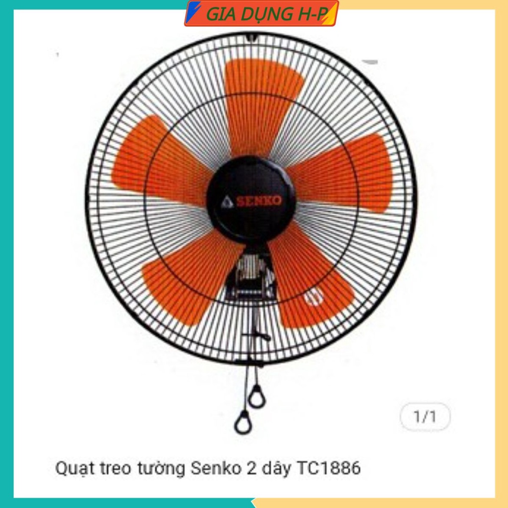 Quạt Treo Tường 2 Dây Công Nghiệp Senko TC1886 Cam Kết Chính Hãng Bảo Hành 24 Tháng