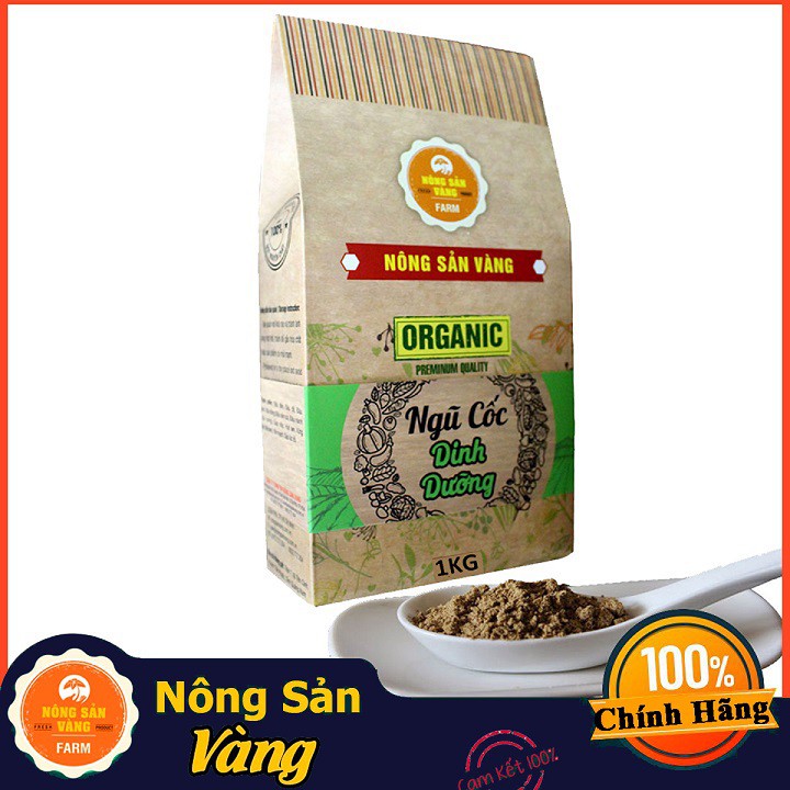 1kg Bột Ngũ Cốc Cao Cấp 12 Loại Hạt (handmade) - Nông Sản Vàng