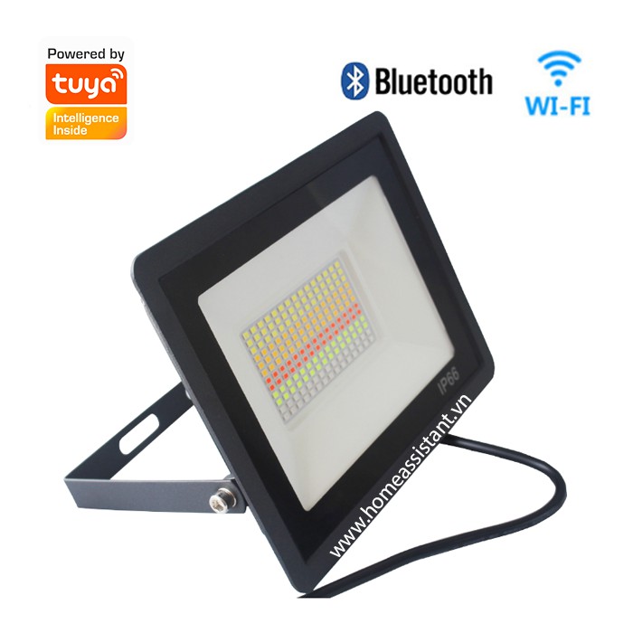 Đèn Pha LED Wifi Zigbee Tuya Đổi Màu RGB 100W HUE03  Hass Smart Life
