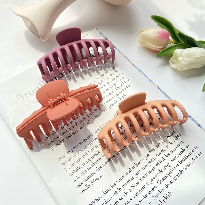 Kẹp Tóc Cỡ Lớn Màu Sắc Ngọt Ngào Thời Trang Cho Nữ