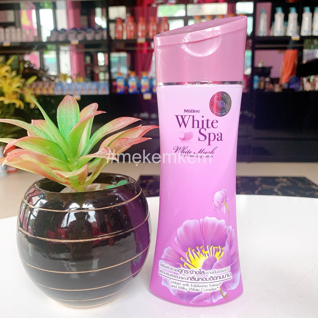 KEM DƯỠNG DA TOÀN THÂN MISTINE WHITE SPA WHITE MUSK LOTION 400 ML