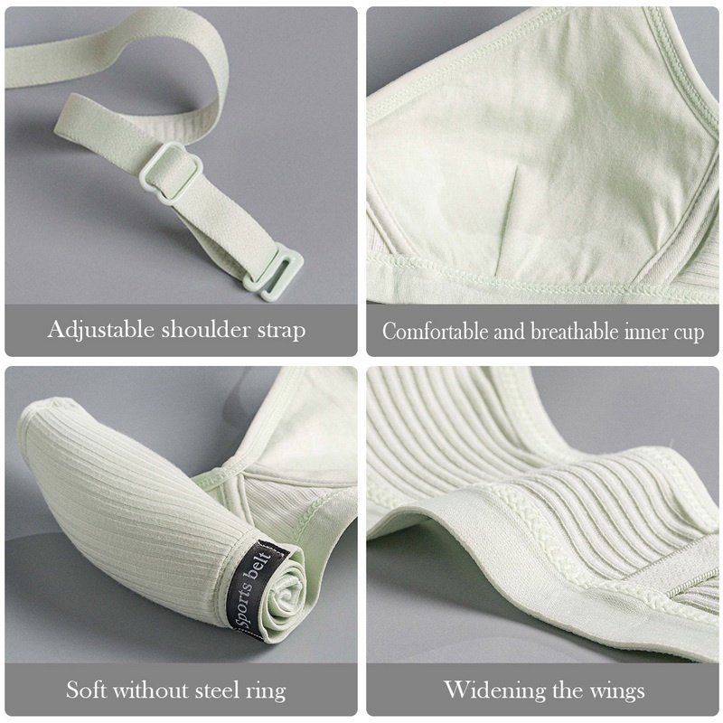 Áo Ngực Cotton Không Đường May Size 32-38AB Thời Trang Gợi Cảm Cho Nữ