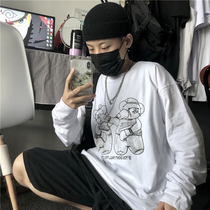 Áo thun tay dài form rộng NEKO.SG, Áo thun Streetwear SWT10 | BigBuy360 - bigbuy360.vn