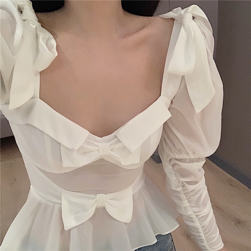 Áo sơ mi nữ kiểu tay dài Emilyshop