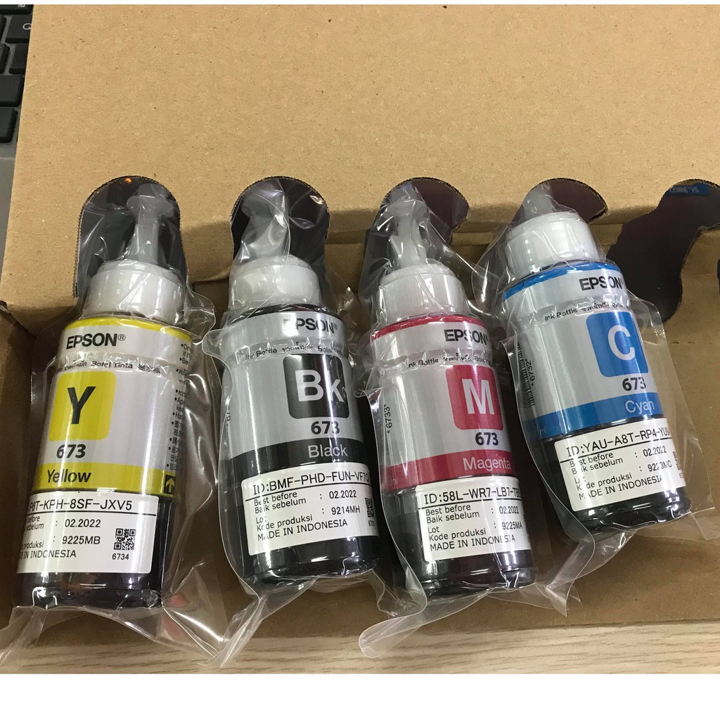 Mực in epson 673 bóc máy epson l800 epson l805 l1800