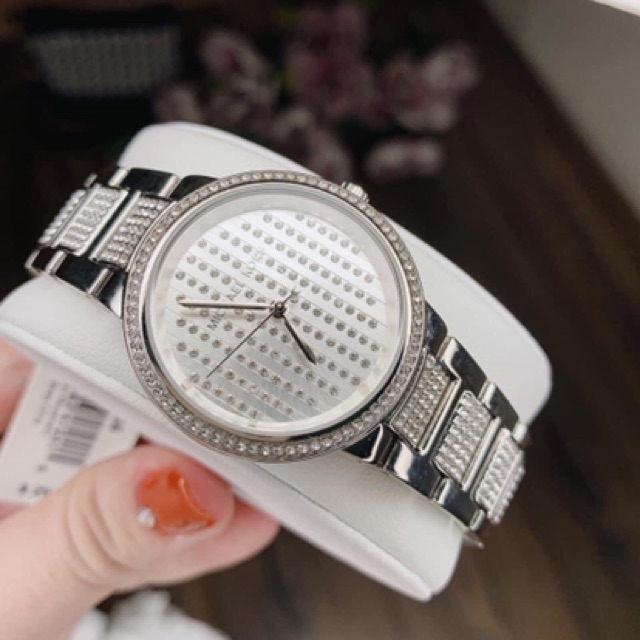 Đồng Hồ Nữ MICHAEL KORS GABBI MK3984 SILVER 33MM Fullbox Hãng