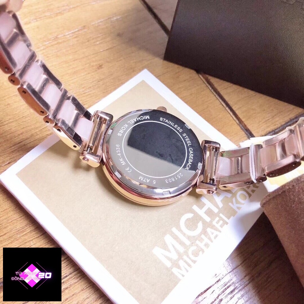 ( Sẵn 2 màu ) Đồng hồ nữ Michael Kors Sofie Quarzt Crytal MK4334 &amp; MK4335 case 36mm. 5ATM