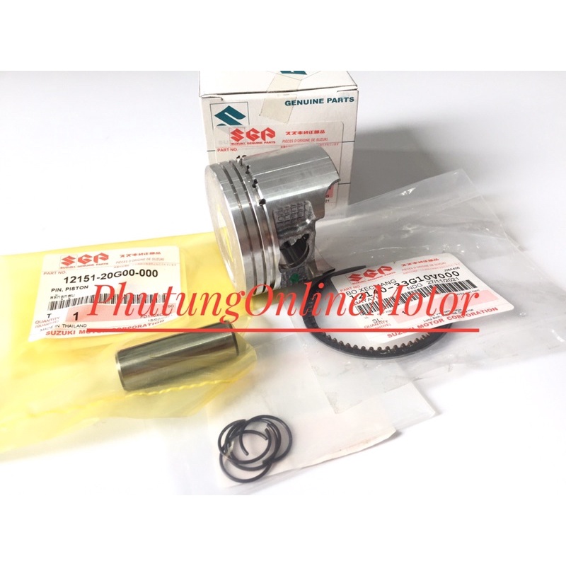 Bộ hơi suzuki Hayate-Hayate Ss-Impluse-Skydriver -Piston bạc+ắc+phe)