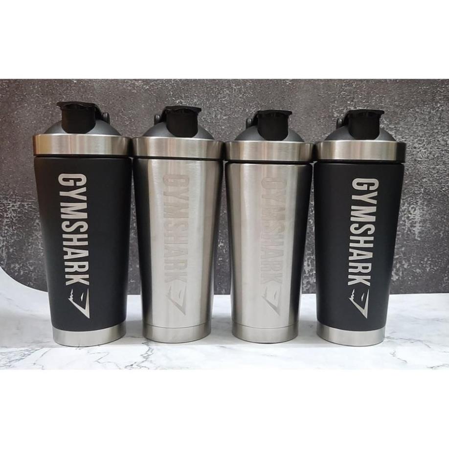 Bình Lắc Shaker Tập Gym - Chai Nước Inox Gym Shark Giữ Nhiệt Ann Gym Sport