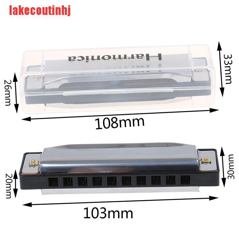 Kèn Harmonica 10 Lỗ Bằng Thép Không Gỉ