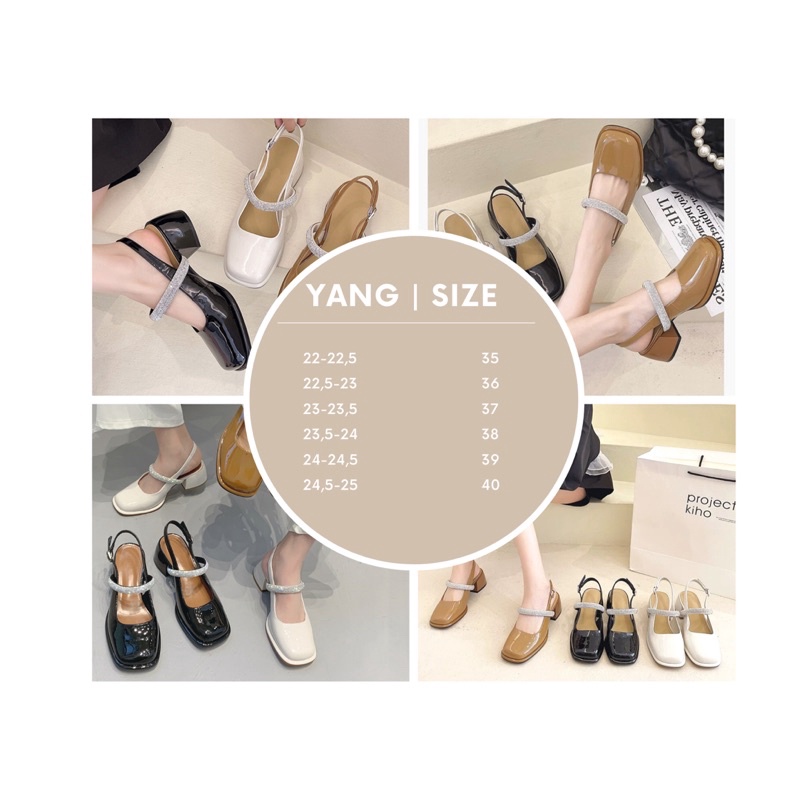 Giày búp bê quai ngang hở gót, giày cao gót 3p 5p đính đá tiểu thư