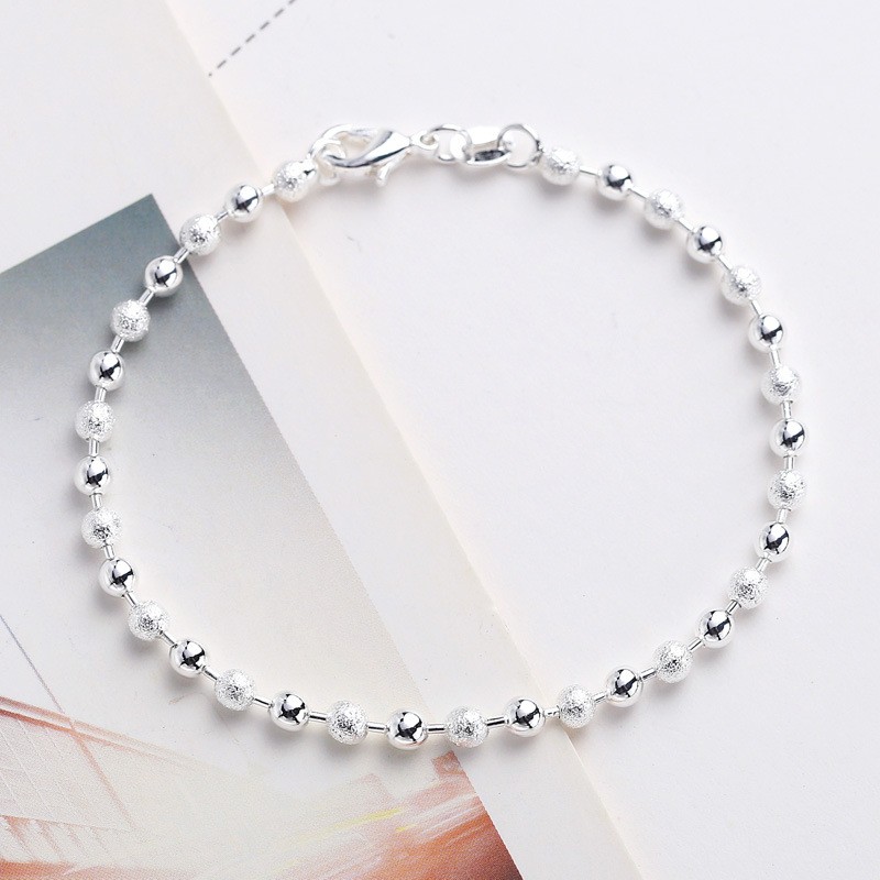 Lắc tay hạt châu bạc - TS-0111