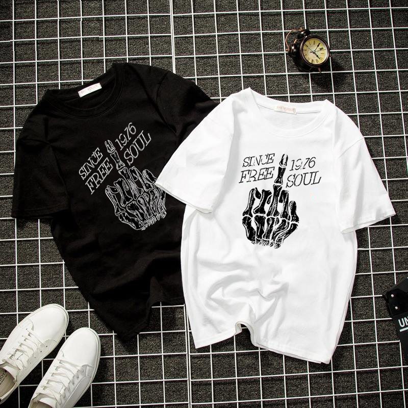 Áo thun form rộng unisex phong cách cá tính vải dày mịn 2019T22044