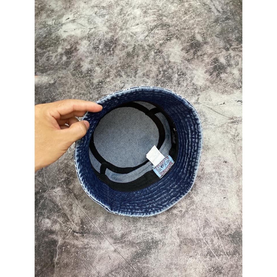Mũ/Nón Vành MLB NY Monogram Denim Bucket HAT Blue N20