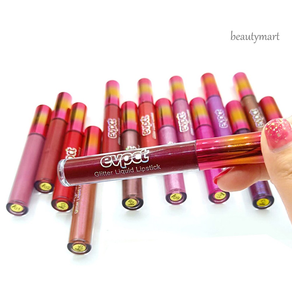 [Hàng mới về] Son bóng kim tuyến Evpct lì nhũ lấp lánh không dính lâu trôi