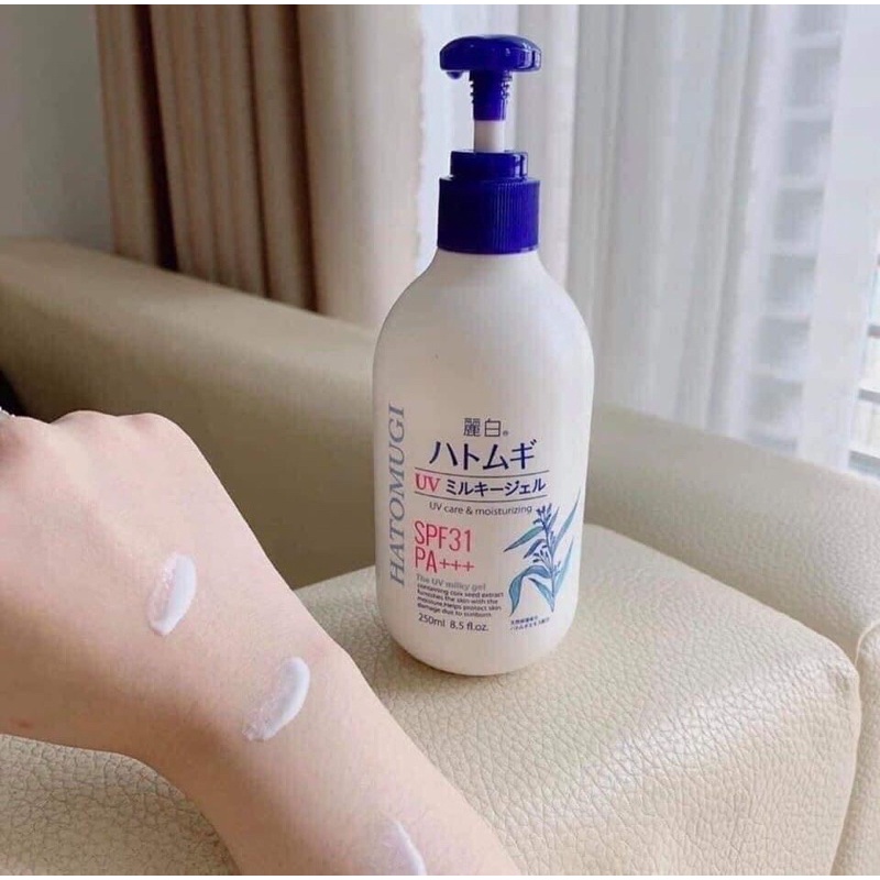 Sữa dưỡng thể làm trắng, chống nắng HATOMUGI SPF31 PA+++