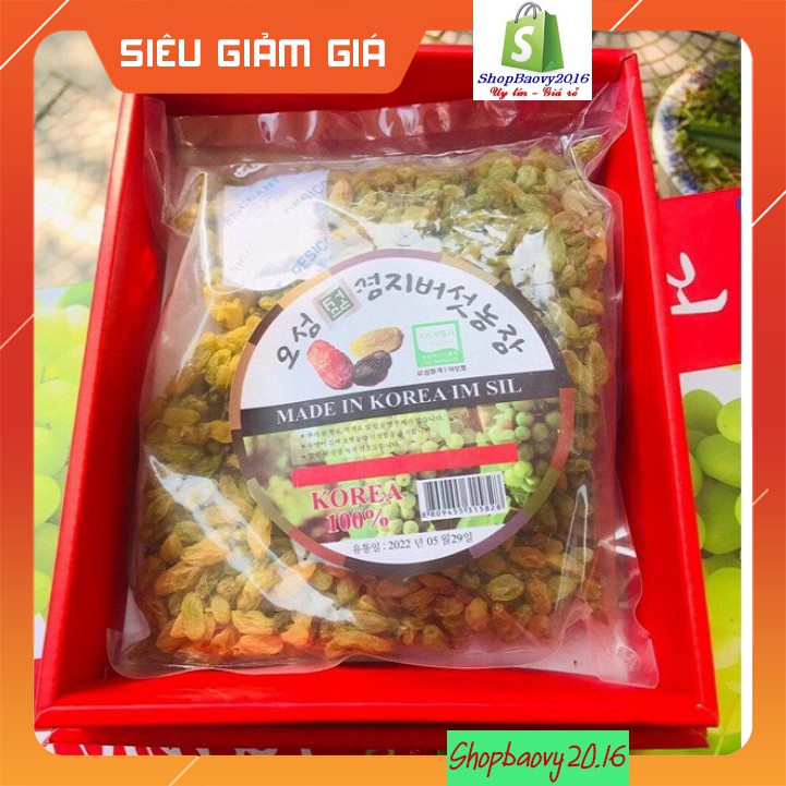 [SIÊU VIP] Nho khô Hàn Quốc hộp 1kg L1, nho khô Mix 3 mầu - Quà biếu Sang trong lịch sự | BigBuy360 - bigbuy360.vn