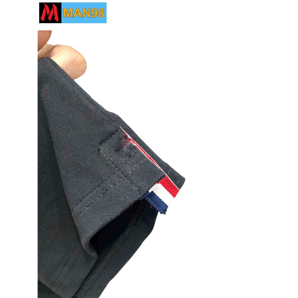 Áo polo nam có cổ kẻ chéo chất cotton PL27