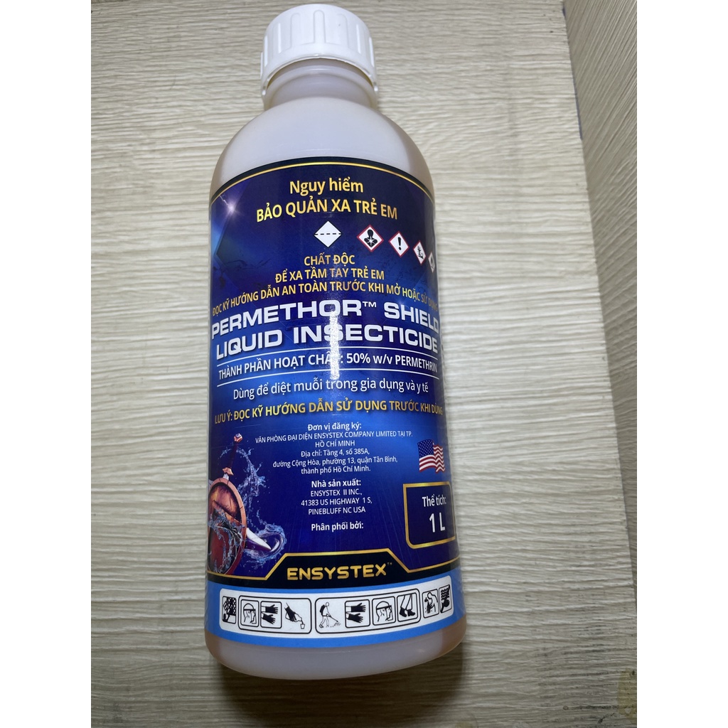 Thuốc diệt muỗi và ruồi PERMETHOR SHIELD. Mùi nhẹ, hạ gục tức thì