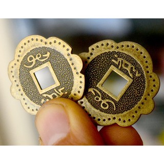Bộ 10 Đồng tiền hoa mai kích thước 3cm