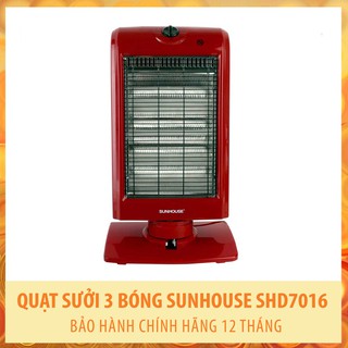 Quạt sưởi 3 bóng sunhouse shd7016 đế xoay