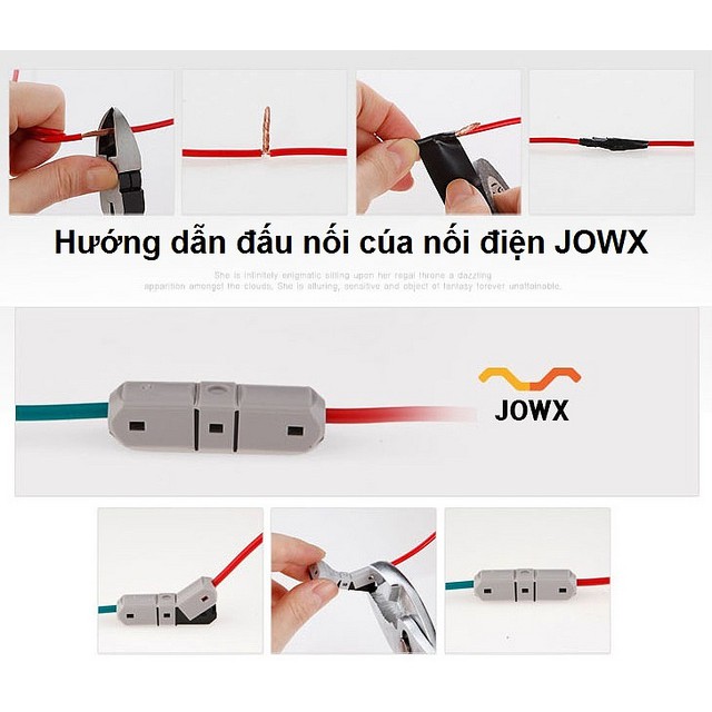 Bộ 10 Chiếc Cút Nối Dây Điện Đôi Nhiều Đầu Ra Hàn Quốc JOWX 4C/6C - [SMHP]