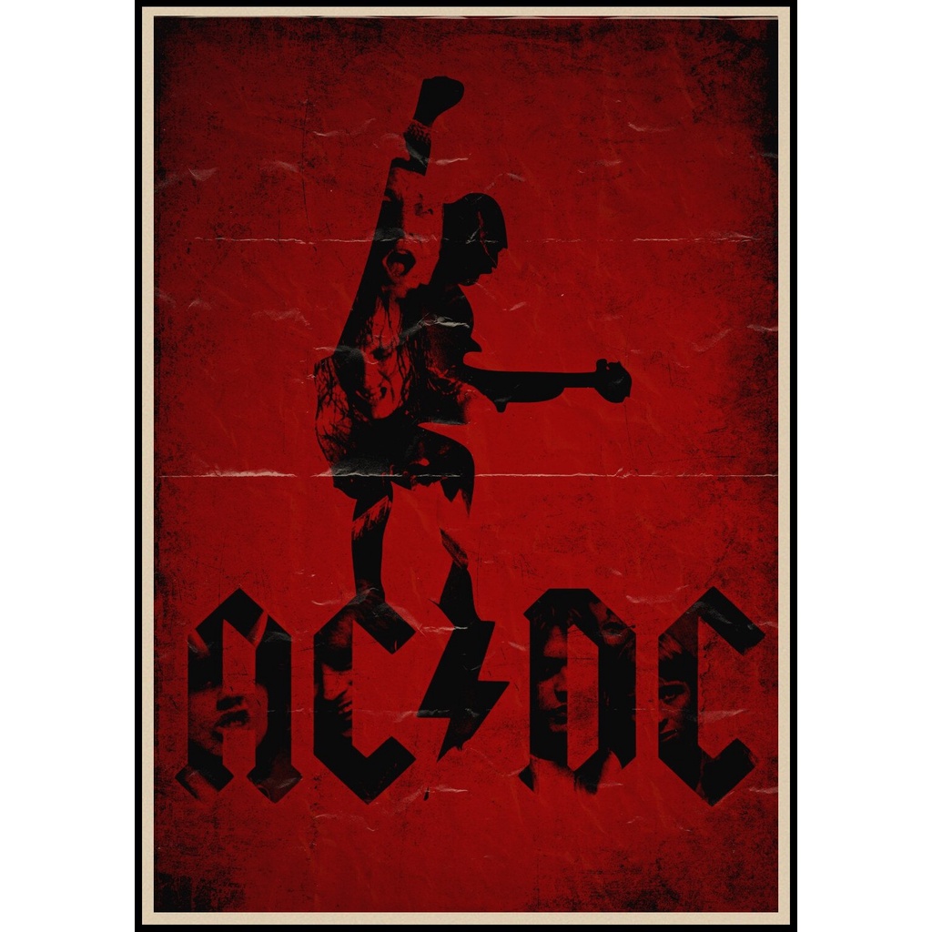 Poster Nhóm Nhạc Rock HomeDecal 53 Thiết Kế Trang Trí Quán Cà Phê
