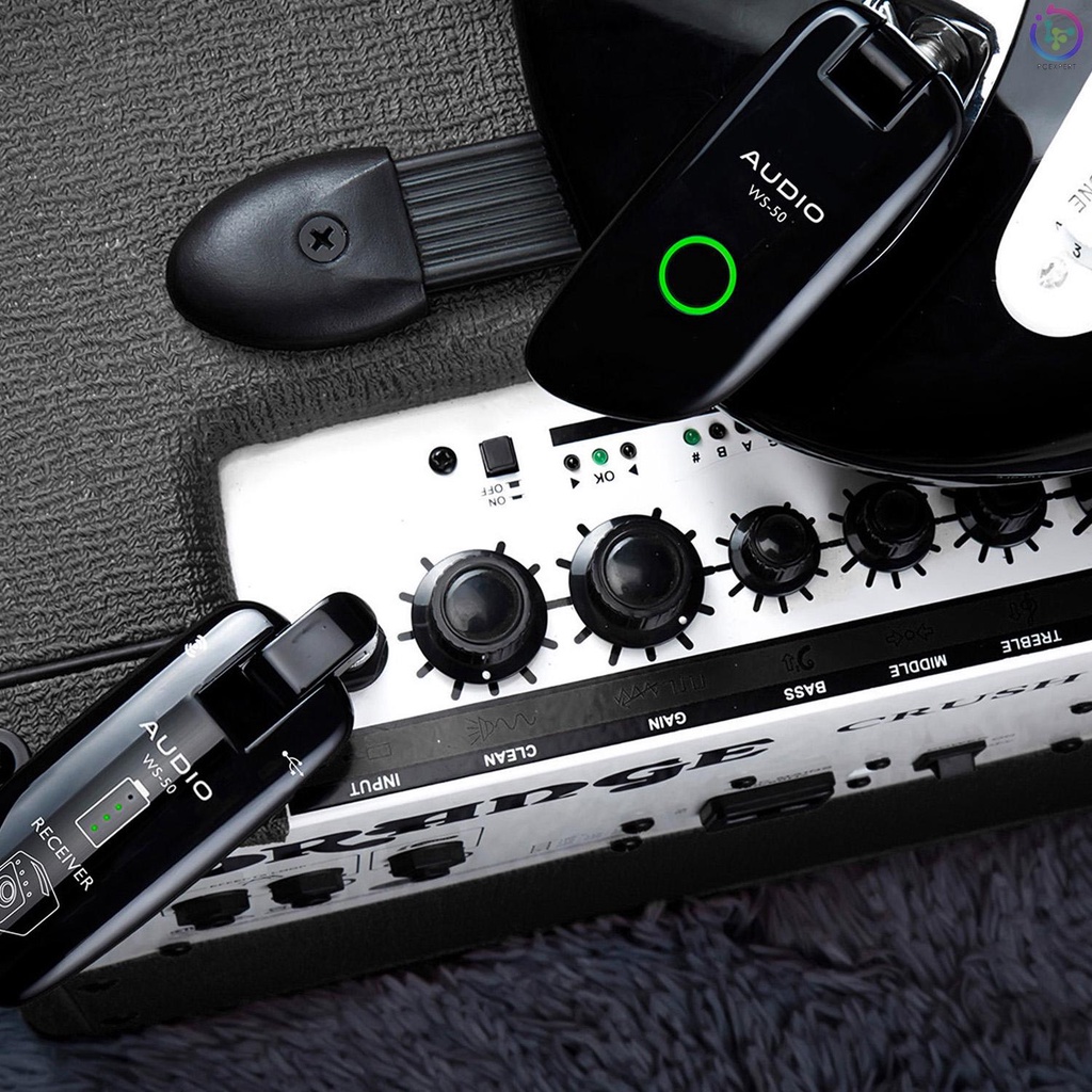 Hệ Thống Không Dây Kỹ Thuật Số SWIFF WS-50 UHF  Tích Hợp Pin Sạc Cho Guitar Điện
