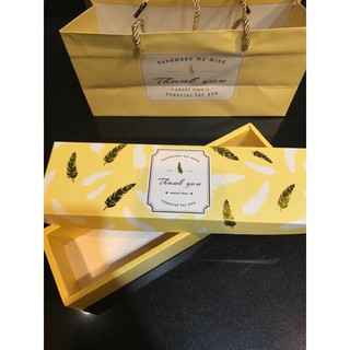 Túi Hộp Bánh Dứa Thank You - hộp lông vũ