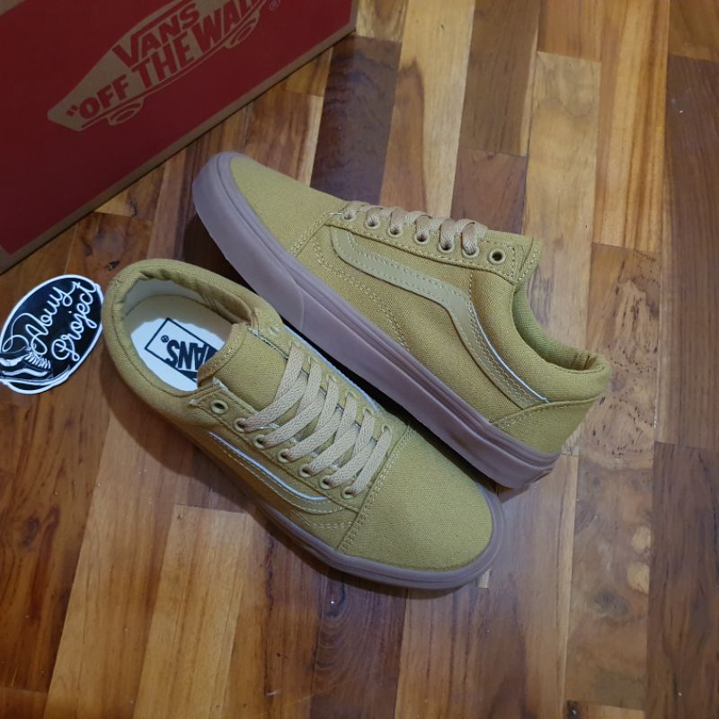 Giày Thể Thao Vans Old Skool Màu Xanh Lá Nhạt Thời Trang Trẻ Trung