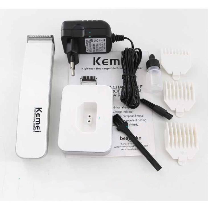 ⭐Tông Đơ Cắt Tóc sạc pin Kemei KM-619-AL ⭐ Hàng top 1 Tăng đơ dành cho Salon, siêu bền đẹp, lưỡi sắc (màu đen)