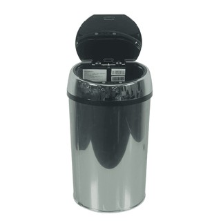 Thùng rác thông minh shunda 12l inox bạc sd-005-a-12l