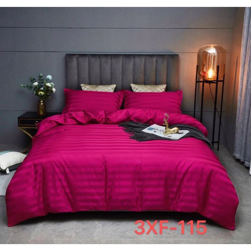 Bộ chăn ga gối cotton 3F màu trắng dòng vải dùng cho khách sạn nhà nghỉ 5 sao