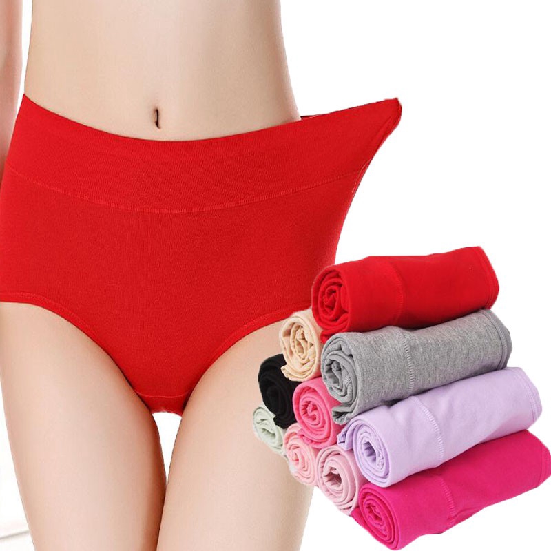 Quần Lót Cotton Lưng Vừa Mềm Mại Cỡ Lớn Cho Nữ