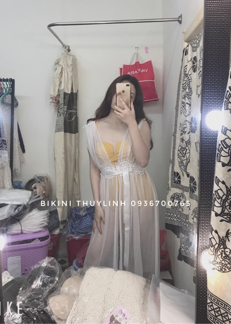 Áo choàng đi biển tiểu thư | BigBuy360 - bigbuy360.vn