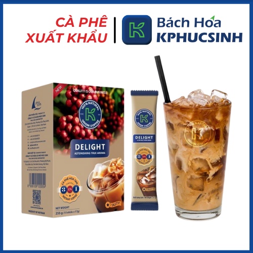 Combo 20 stick cà phê sữa hòa tan  K Delight 3in1 KPHUCSINH - Hàng Chính Hãng