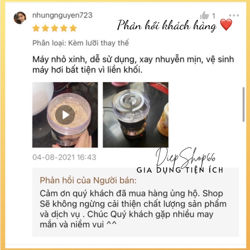 Máy xay hạt ❤️SALE❤️Máy xay cà phê hạt tiêu hạt ngũ cốc đa năng mini xay mịn tất cả các loại hạt nhanh chóng